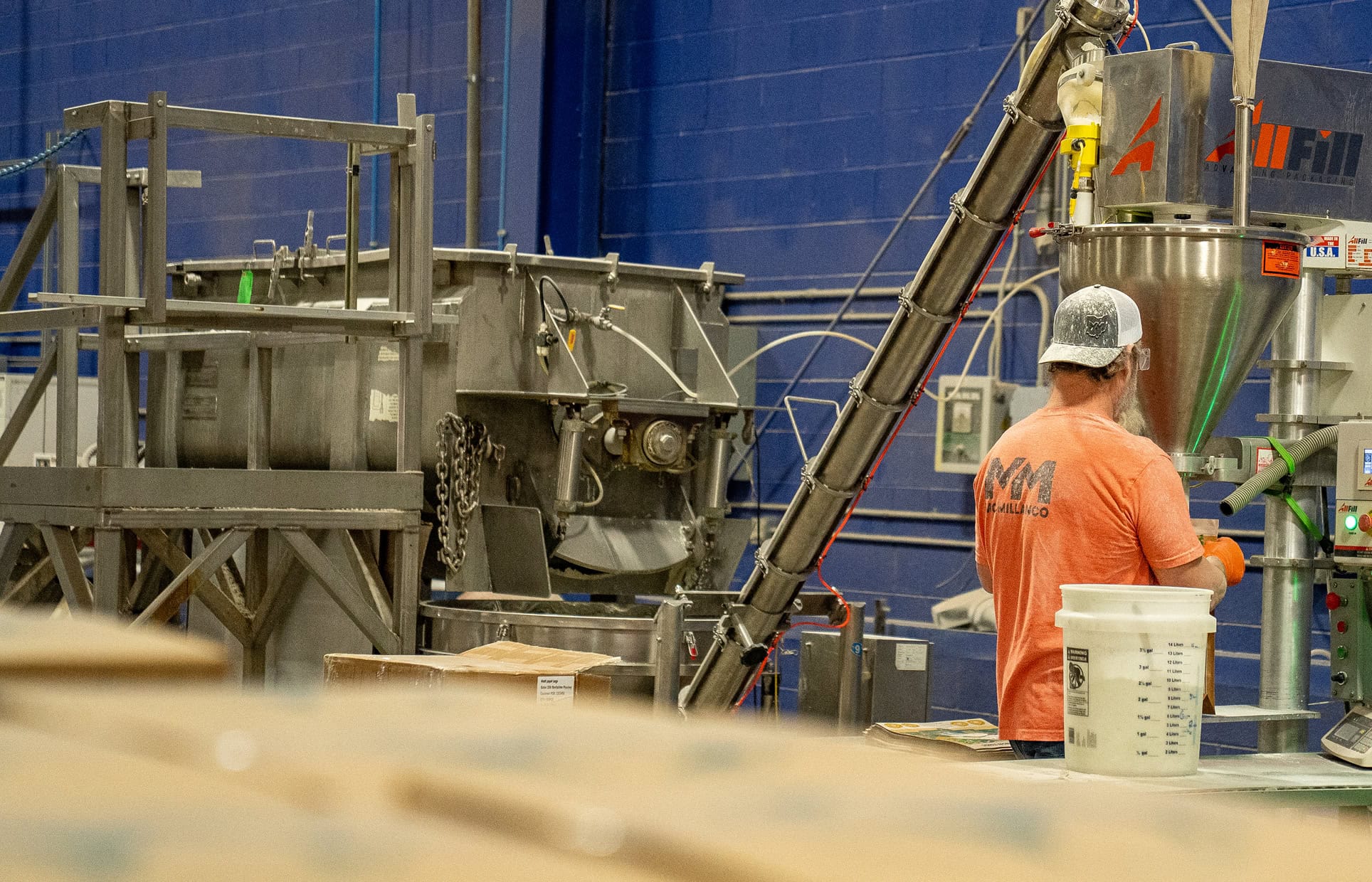 Batch size measurement and blending materials at MCMILLANCO